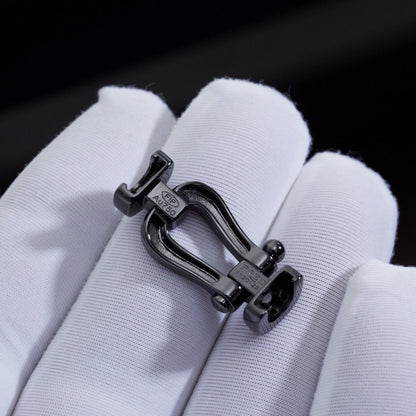 [Amore Jewelry]FORCE LARGE SERIES HORSESHOE BLACK SAMURAI BRACELET