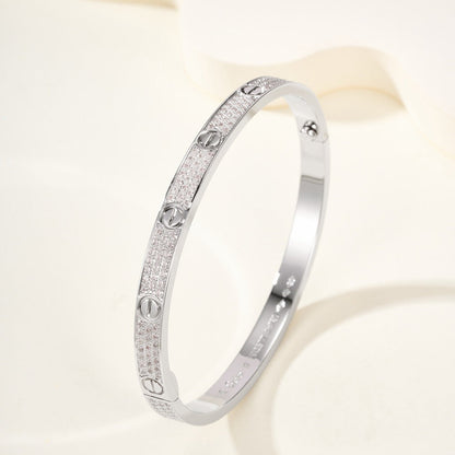 [Amore Jewelry]LOVE BRACELET 4.8MM DIAMOND-PAVED