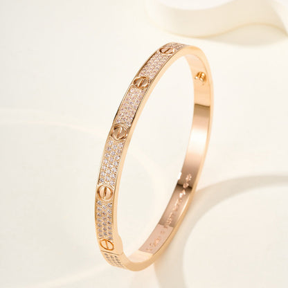 [Amore Jewelry]LOVE BRACELET 4.8MM DIAMOND-PAVED