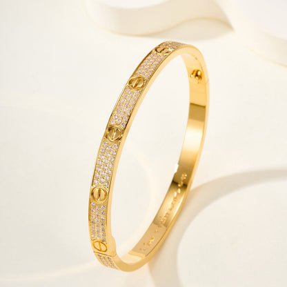 [Amore Jewelry]LOVE BRACELET 4.8MM DIAMOND-PAVED