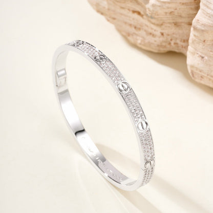 [Amore Jewelry]LOVE BRACELET 4.8MM DIAMOND-PAVED