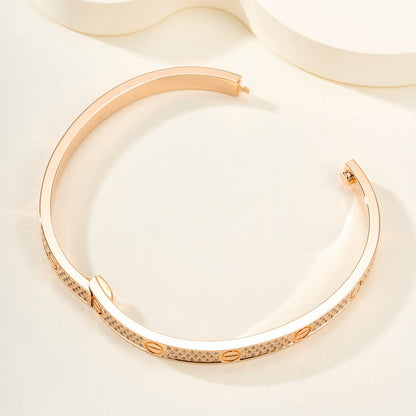 [Amore Jewelry]LOVE BRACELET 4.8MM DIAMOND-PAVED