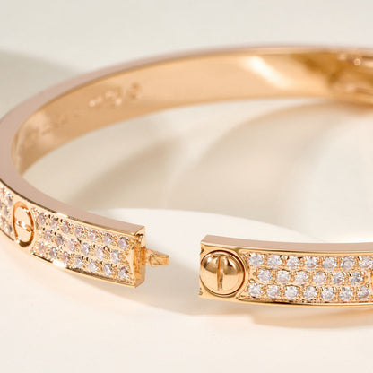 [Amore Jewelry]LOVE BRACELET 4.8MM DIAMOND-PAVED