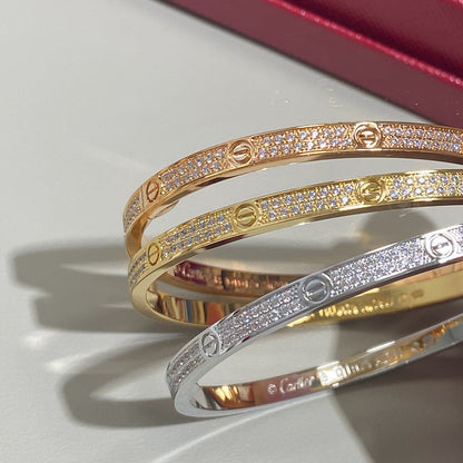 [Amore Jewelry]LOVE BRACELET 3.65MM DIAMOND-PAVED