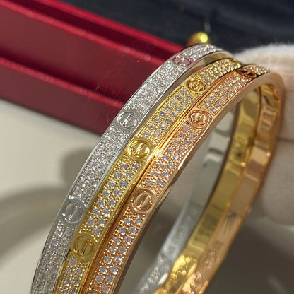 [Amore Jewelry]LOVE BRACELET 3.65MM DIAMOND-PAVED