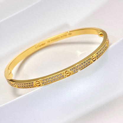 [Amore Jewelry]LOVE BRACELET 3.65MM DIAMOND-PAVED