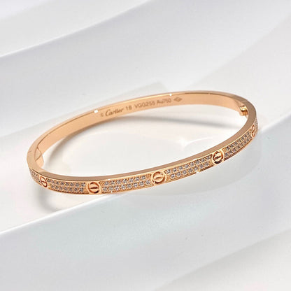 [Amore Jewelry]LOVE BRACELET 3.65MM DIAMOND-PAVED