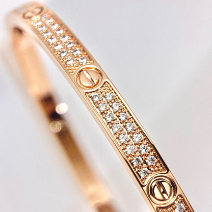 [Amore Jewelry]LOVE BRACELET 3.65MM DIAMOND-PAVED