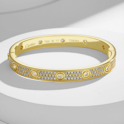 [Amore Jewelry]LOVE BRACELET 6.1MM DIAMOND-PAVED 10 BIG DIAMONDS