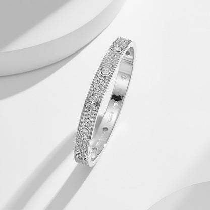 [Amore Jewelry]LOVE BRACELET 6.1MM DIAMOND-PAVED 10 BIG DIAMONDS