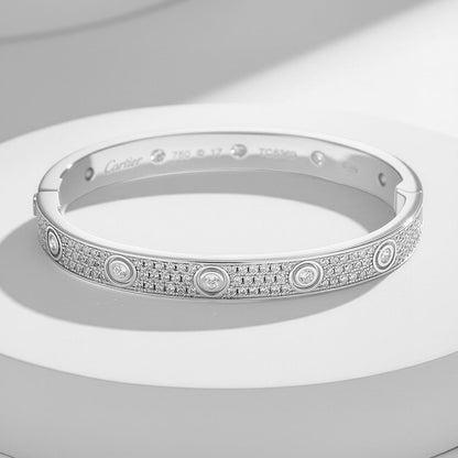 [Amore Jewelry]LOVE BRACELET 6.1MM DIAMOND-PAVED 10 BIG DIAMONDS