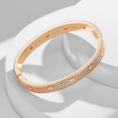 [Amore Jewelry]LOVE BRACELET 6.1MM DIAMOND-PAVED 10 BIG DIAMONDS