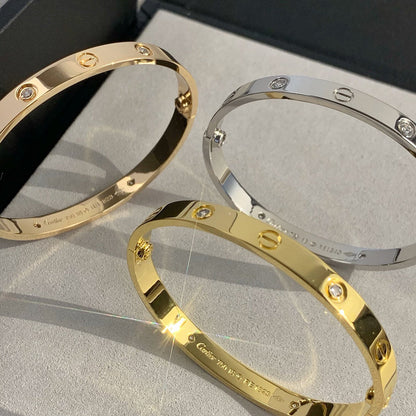 [Amore Jewelry]LOVE BRACELET 6.1MM 4 DIAMONDS