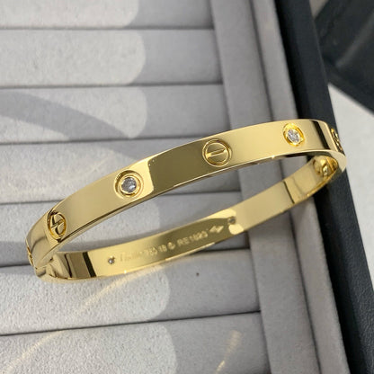 [Amore Jewelry]LOVE BRACELET 6.1MM 4 DIAMONDS
