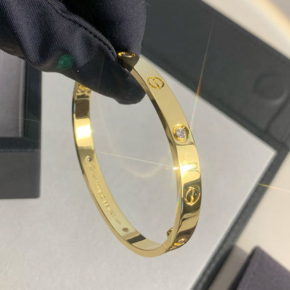 [Amore Jewelry]LOVE BRACELET 6.1MM 4 DIAMONDS