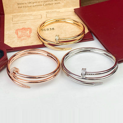 [Amore Jewelry]JUSTE BRACELET 3.5MM DOUBLE ROW DIAMOND