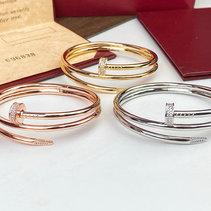 [Amore Jewelry]JUSTE BRACELET 3.5MM DOUBLE ROW DIAMOND