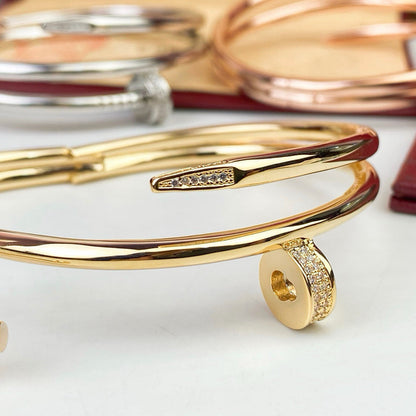 [Amore Jewelry]JUSTE BRACELET 3.5MM DOUBLE ROW DIAMOND