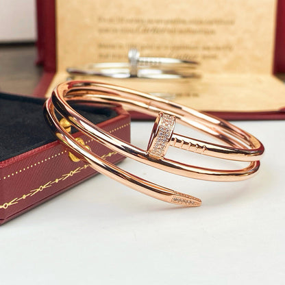 [Amore Jewelry]JUSTE BRACELET 3.5MM DOUBLE ROW DIAMOND