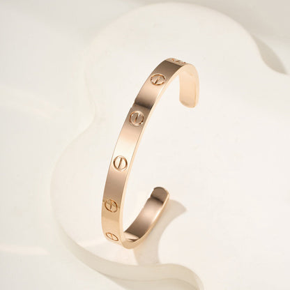 [Amore Jewelry]LOVE BRACELET 6.1MM OPEN CUFF