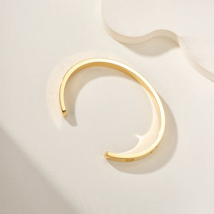 [Amore Jewelry]LOVE BRACELET 6.1MM OPEN CUFF
