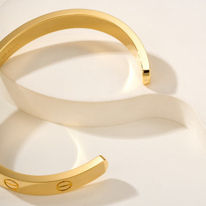 [Amore Jewelry]LOVE BRACELET 6.1MM OPEN CUFF