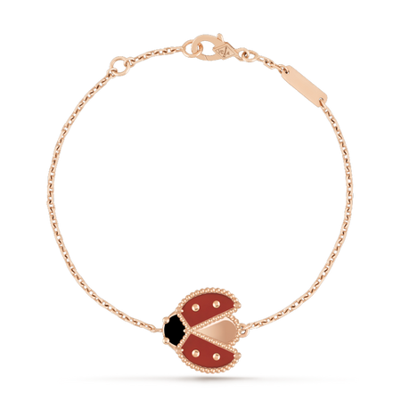[Amore Jewelry]LUCKY SPRING 1 MOTIF PINK GOLD BRACELET