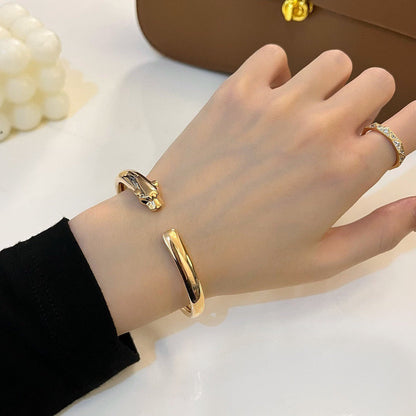 [Amore Jewelry]PANTHERE OPEN BRACELET
