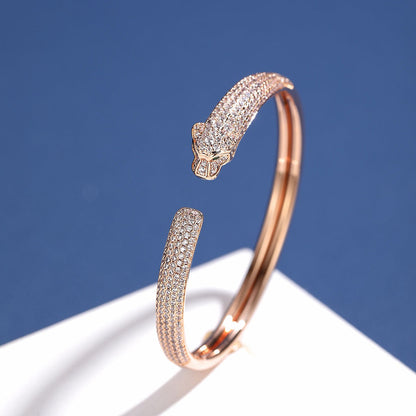 [Amore Jewelry]PANTHERE FULL DIAMOND OPEN BRACELET