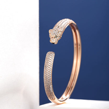 [Amore Jewelry]PANTHERE FULL DIAMOND OPEN BRACELET