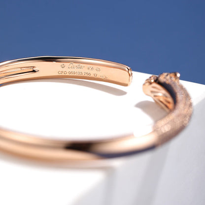 [Amore Jewelry]PANTHERE FULL DIAMOND OPEN BRACELET