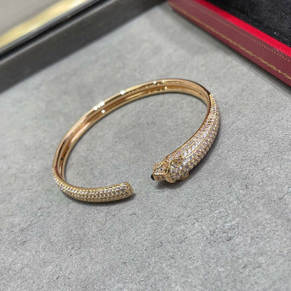 [Amore Jewelry]PANTHERE FULL DIAMOND OPEN BRACELET