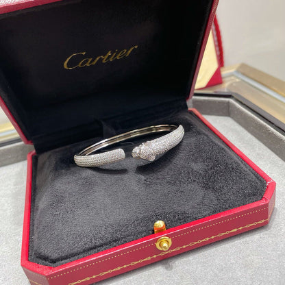 [Amore Jewelry]PANTHERE FULL DIAMOND OPEN BRACELET