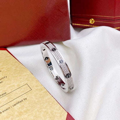 [Amore Jewelry]LOVE BRACELET 6.1MM DIAMOND-PAVED CERAMIC