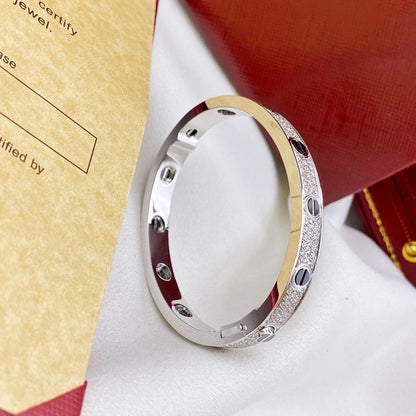 [Amore Jewelry]LOVE BRACELET 6.1MM DIAMOND-PAVED CERAMIC