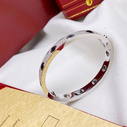 [Amore Jewelry]LOVE BRACELET 6.1MM DIAMOND-PAVED CERAMIC