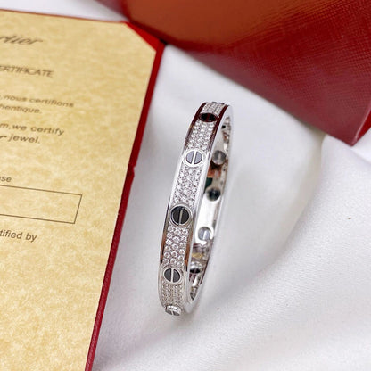 [Amore Jewelry]LOVE BRACELET 6.1MM DIAMOND-PAVED CERAMIC