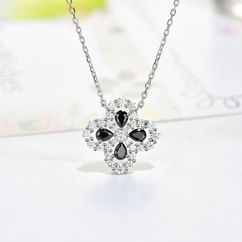 [Amore Jewelry]LOOP NECKLACE FULL MOTIF DIAMOND 16MM MULTIPLE COLORS
