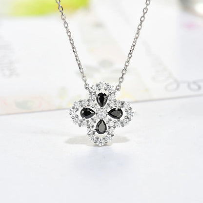 [Amore Jewelry]LOOP NECKLACE FULL MOTIF DIAMOND 16MM MULTIPLE COLORS