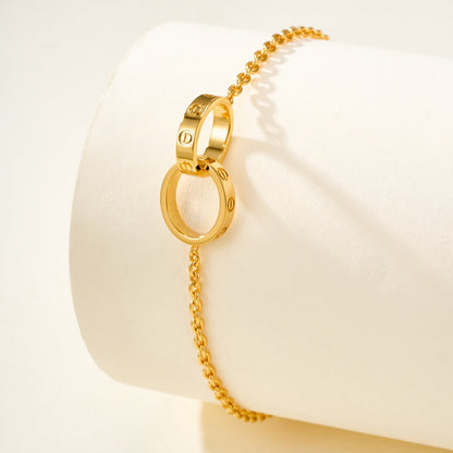 [Amore Jewelry]LOVE BRACELET DOUBLE RING