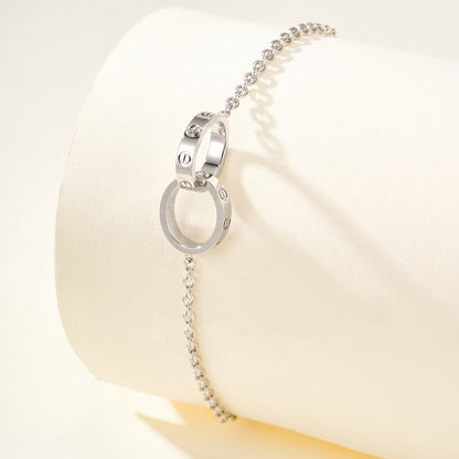 [Amore Jewelry]LOVE BRACELET DOUBLE RING