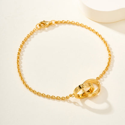 [Amore Jewelry]LOVE BRACELET DOUBLE RING