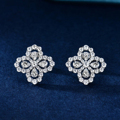 [Amore Jewelry]LOOP EARRINGS FULL MOTIF DIAMOND 16MM