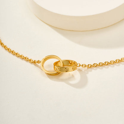 [Amore Jewelry]LOVE BRACELET DOUBLE RING