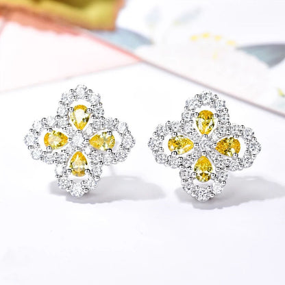 [Amore Jewelry]LOOP EARRINGS FULL MOTIF DIAMOND 16MM
