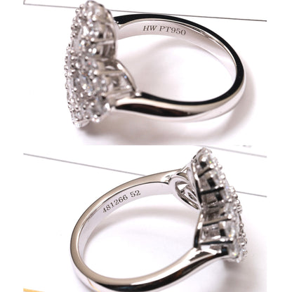 [Amore Jewelry]LOOP RING FULL MOTIF DIAMOND 16MM SILVE