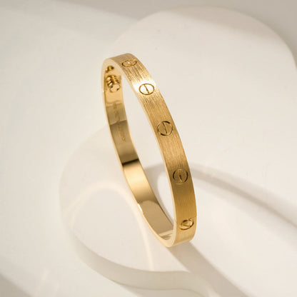 [Amore Jewelry]LOVE BRACELET 6.1MM BRUSHED