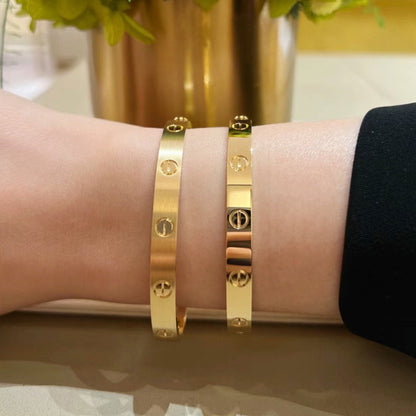 [Amore Jewelry]LOVE BRACELET 6.1MM BRUSHED