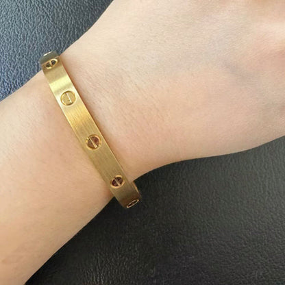 [Amore Jewelry]LOVE BRACELET 6.1MM BRUSHED