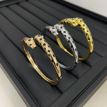 [Amore Jewelry]PANTHERE DOUBLE HEADED OPEN BRACELET